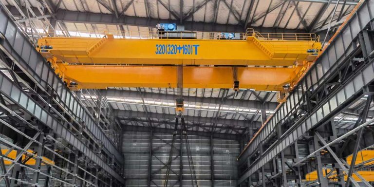 What are the main components of a overhead crane?